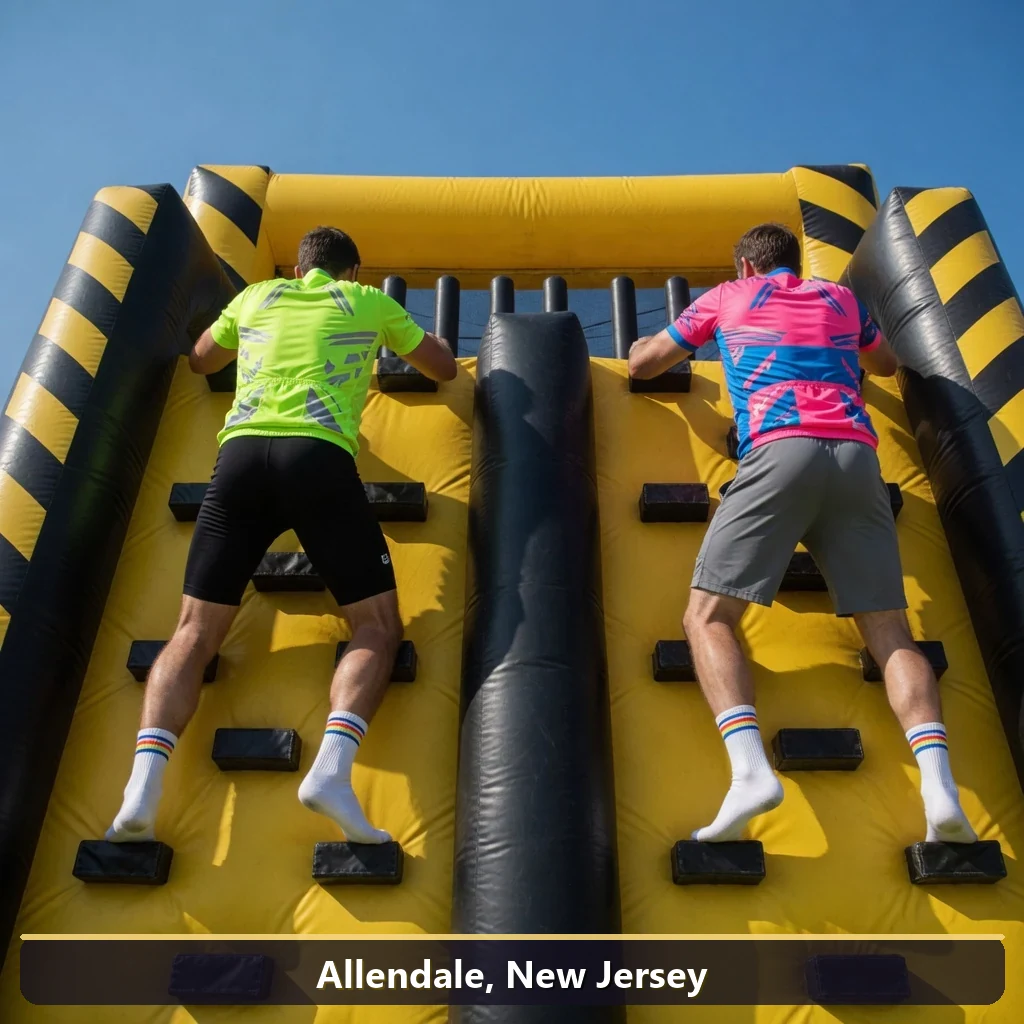 Inflatable obstacle course rental for events in Allendale, New Jersey