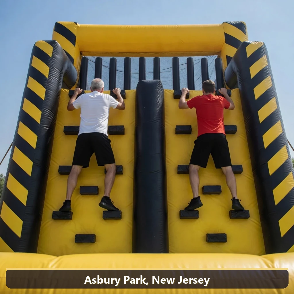 Inflatable obstacle course rental for events in Asbury Park, New Jersey