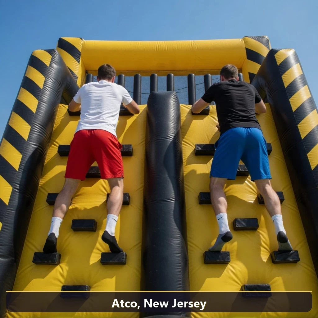 Inflatable obstacle course rental for events in Atco, New Jersey