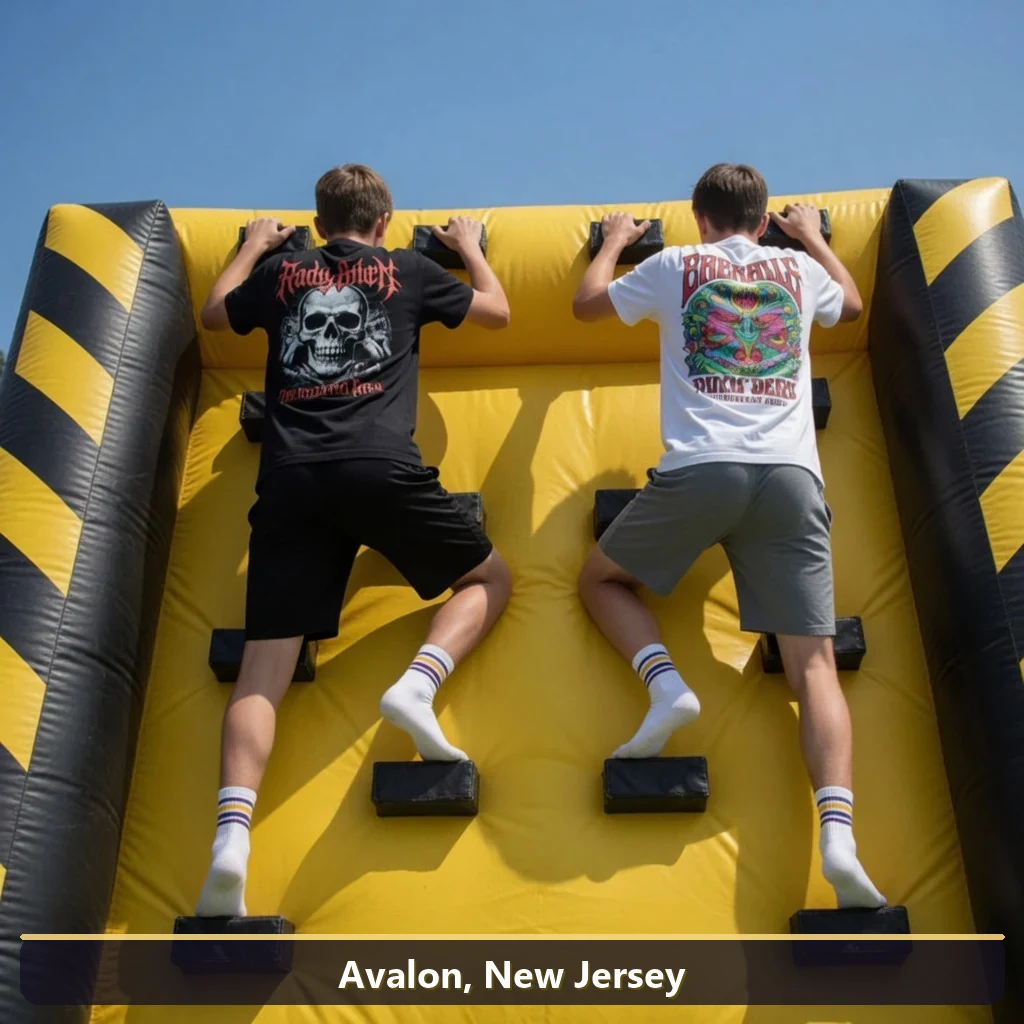 Inflatable obstacle course rental for events in Avalon, New Jersey