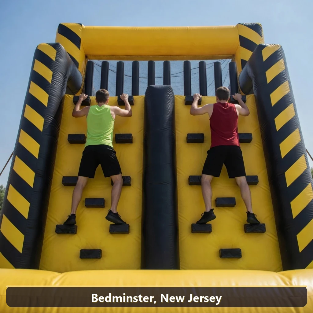 Inflatable obstacle course rental for events in Bedminster, New Jersey