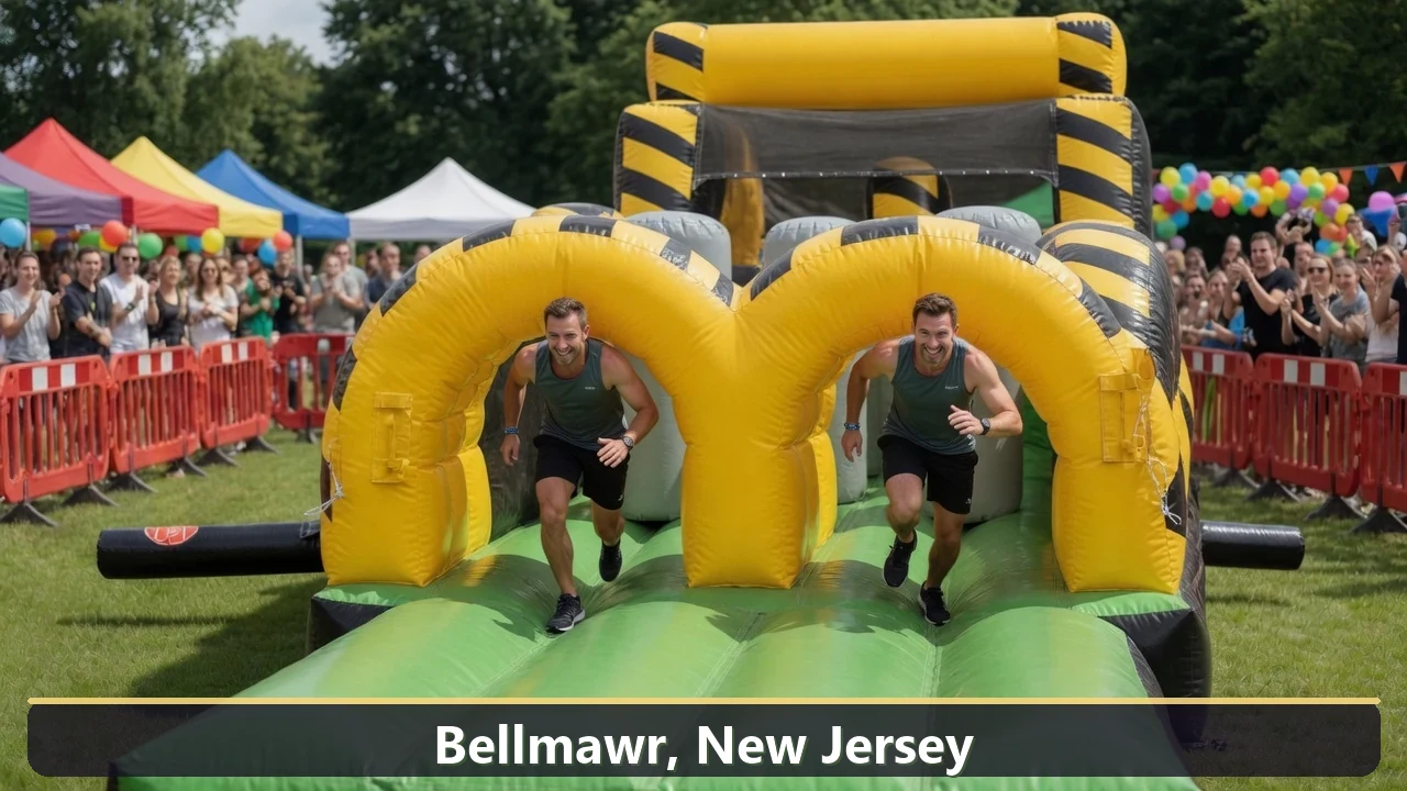 Inflatable obstacle course rental for events in Bellmawr, New Jersey