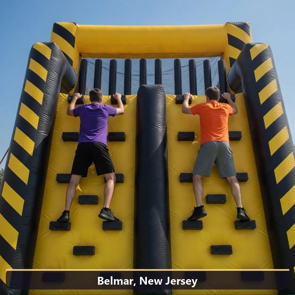 Inflatable obstacle course rental for events in Belmar, New Jersey