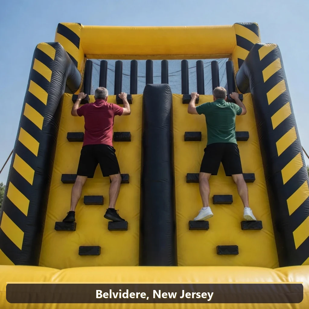Inflatable obstacle course rental for events in Belvidere, New Jersey
