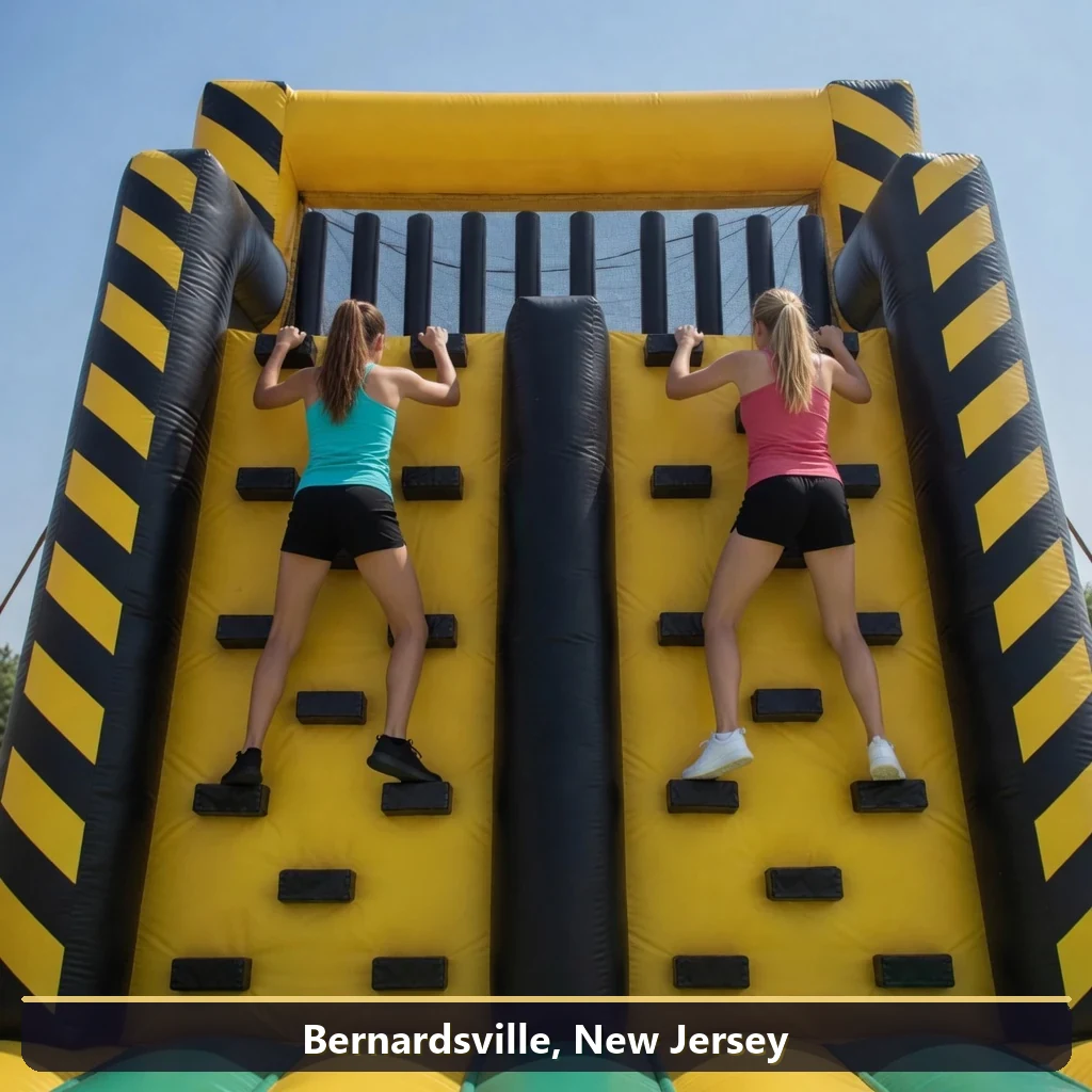 Inflatable obstacle course rental for events in Bernardsville, New Jersey