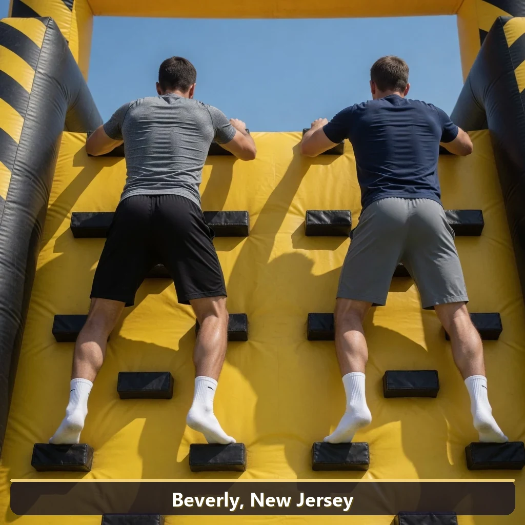 Inflatable obstacle course rental for events in Beverly, New Jersey