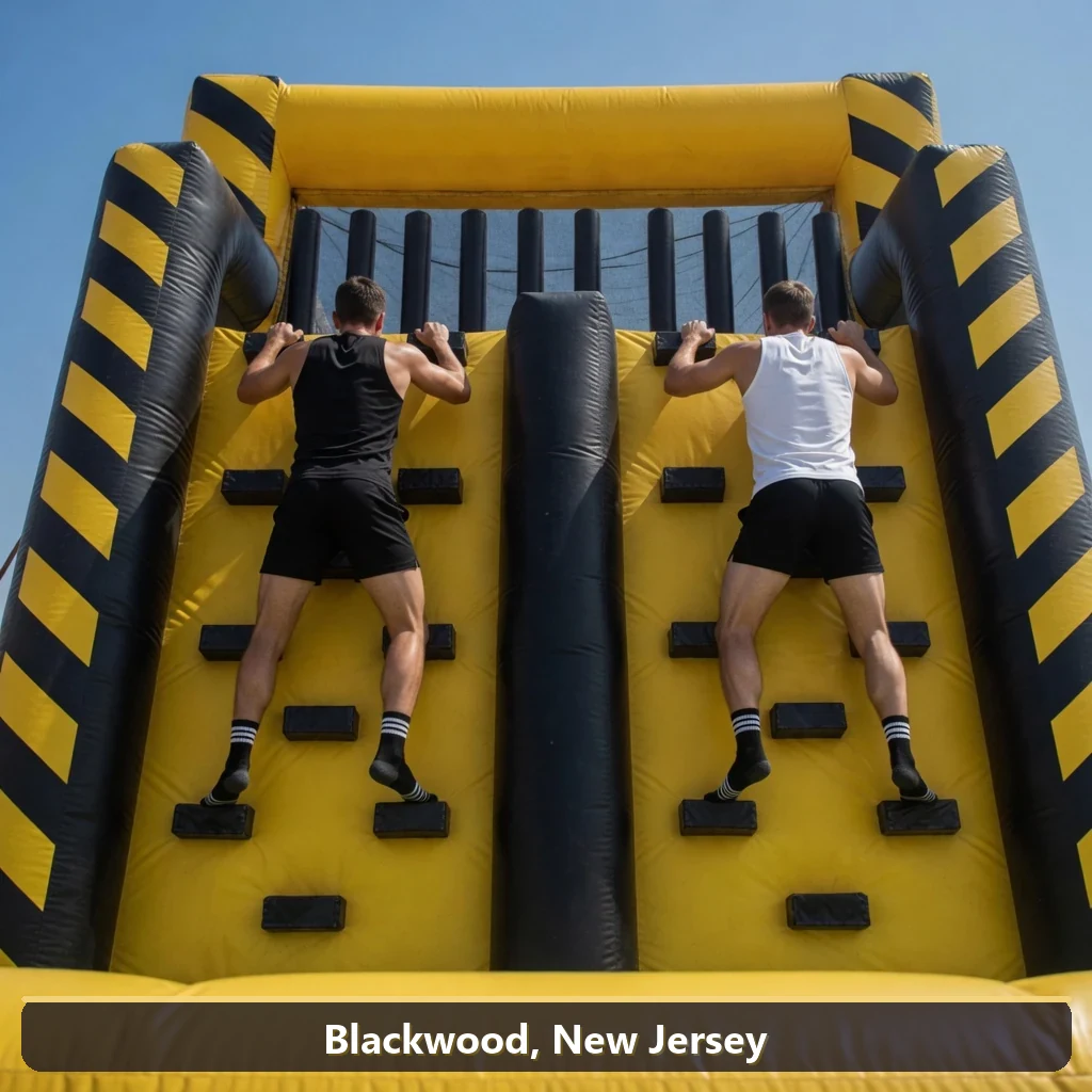 Inflatable obstacle course rental for events in Blackwood, New Jersey