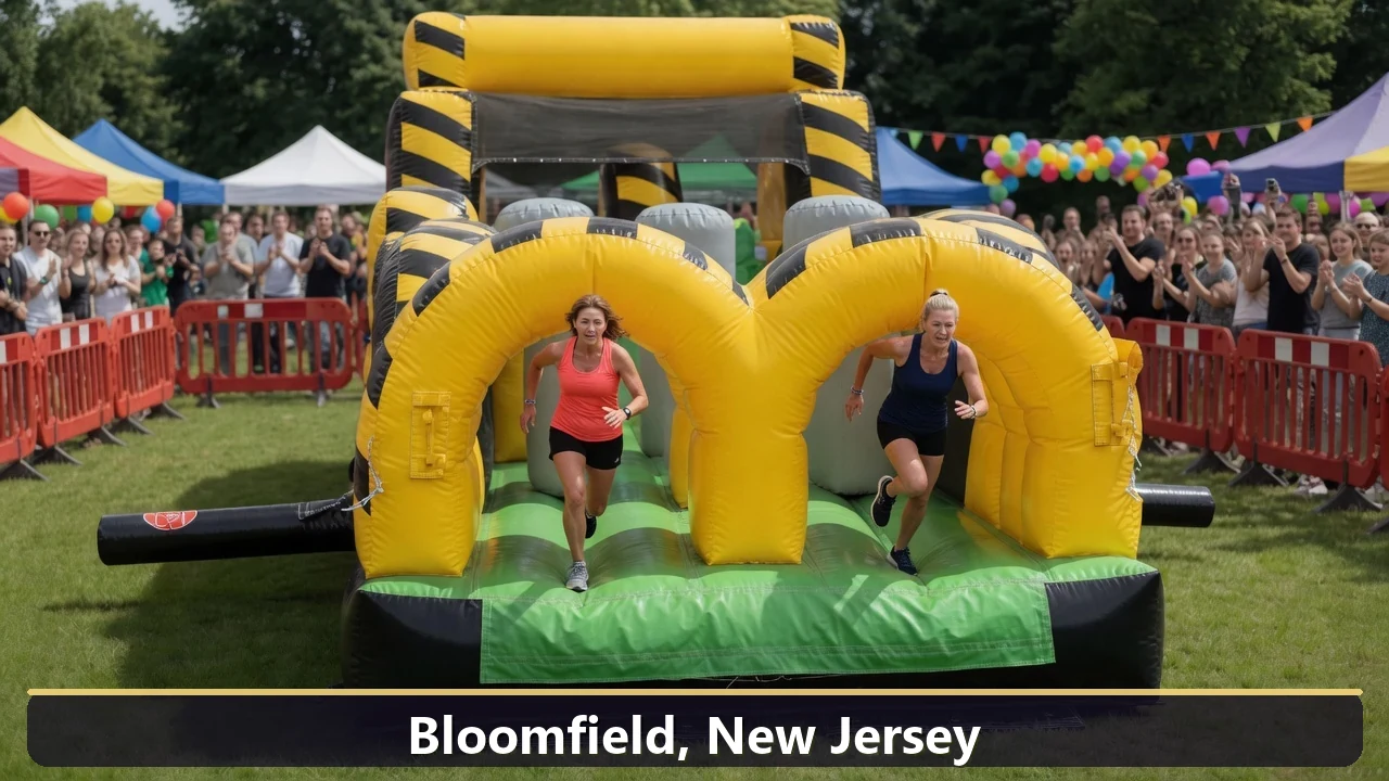 Inflatable obstacle course rental for events in Bloomfield, New Jersey