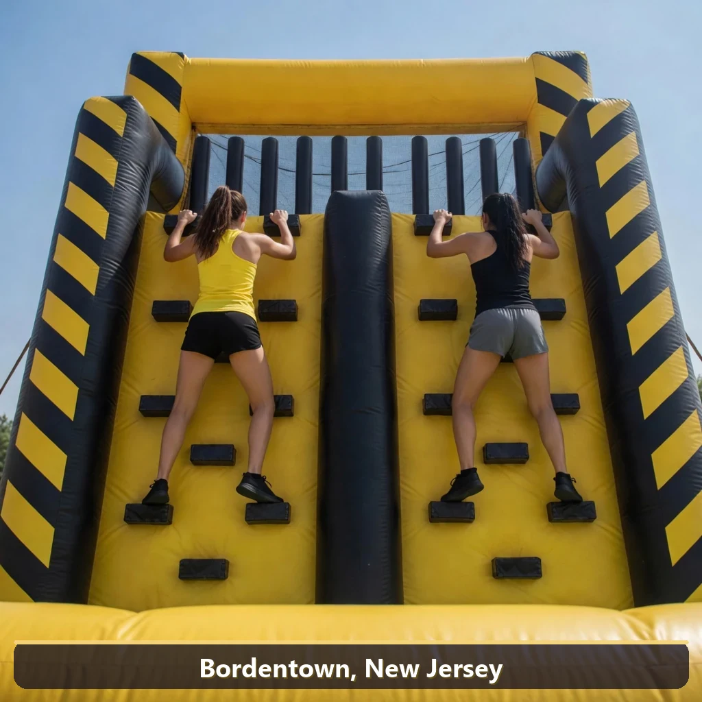 Inflatable obstacle course rental for events in Bordentown, New Jersey