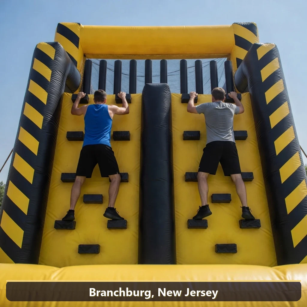 Inflatable obstacle course rental for events in Branchburg, New Jersey