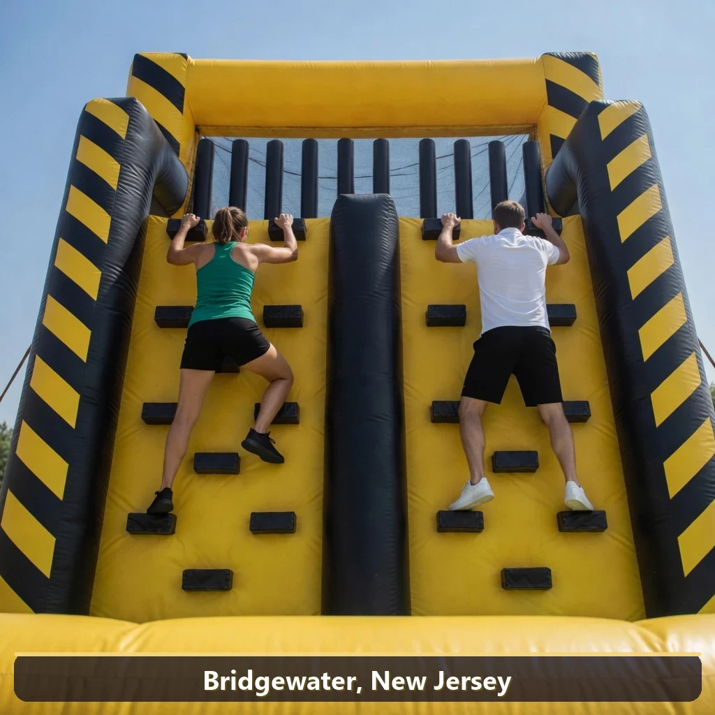 Inflatable obstacle course rental for events in Bridgewater, New Jersey