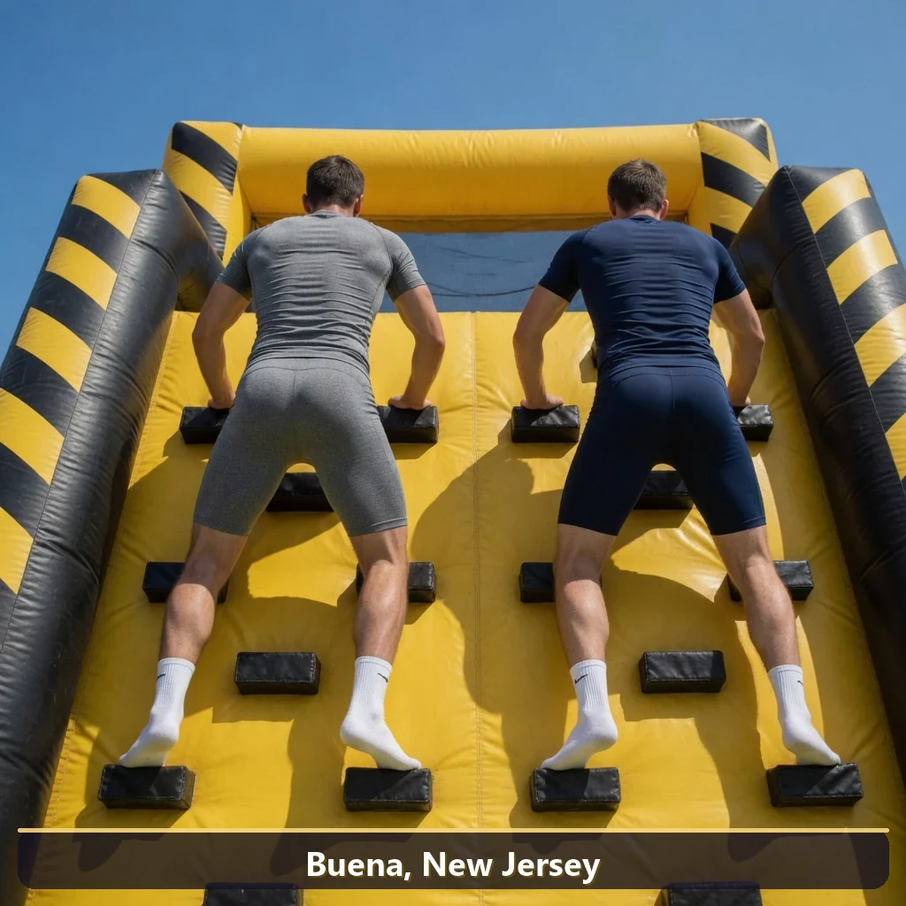 Inflatable obstacle course rental for events in Buena, New Jersey