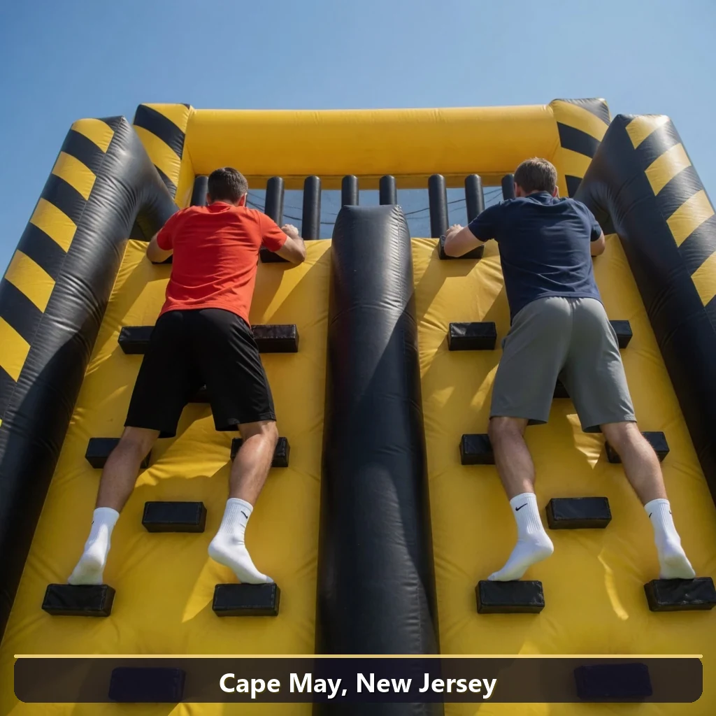 Inflatable obstacle course rental for events in Cape May, New Jersey