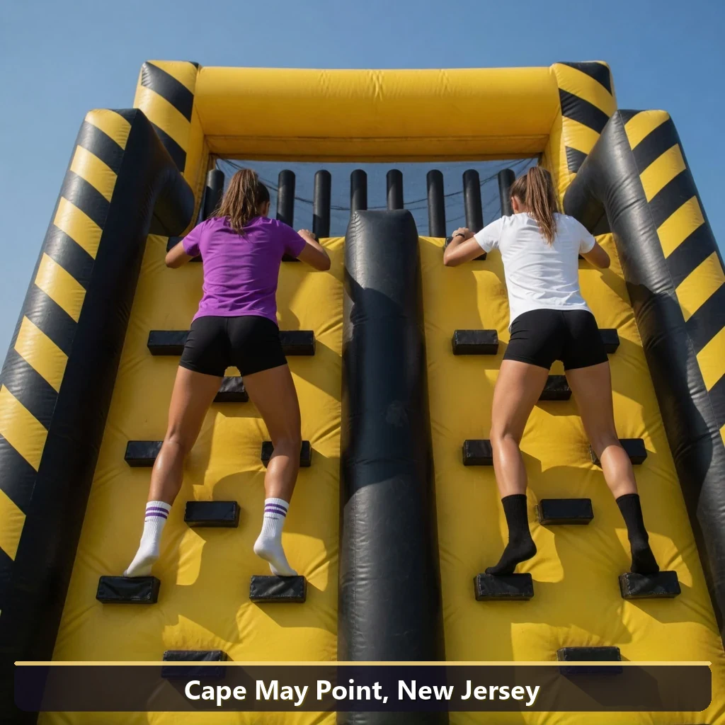 Inflatable obstacle course rental for events in Cape May Point, New Jersey
