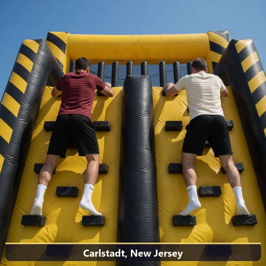 Inflatable obstacle course rental for events in Carlstadt, New Jersey