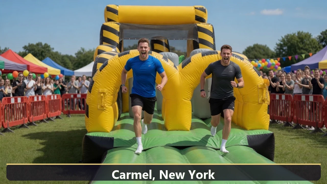 Inflatable obstacle course rental for events in Carmel, New York