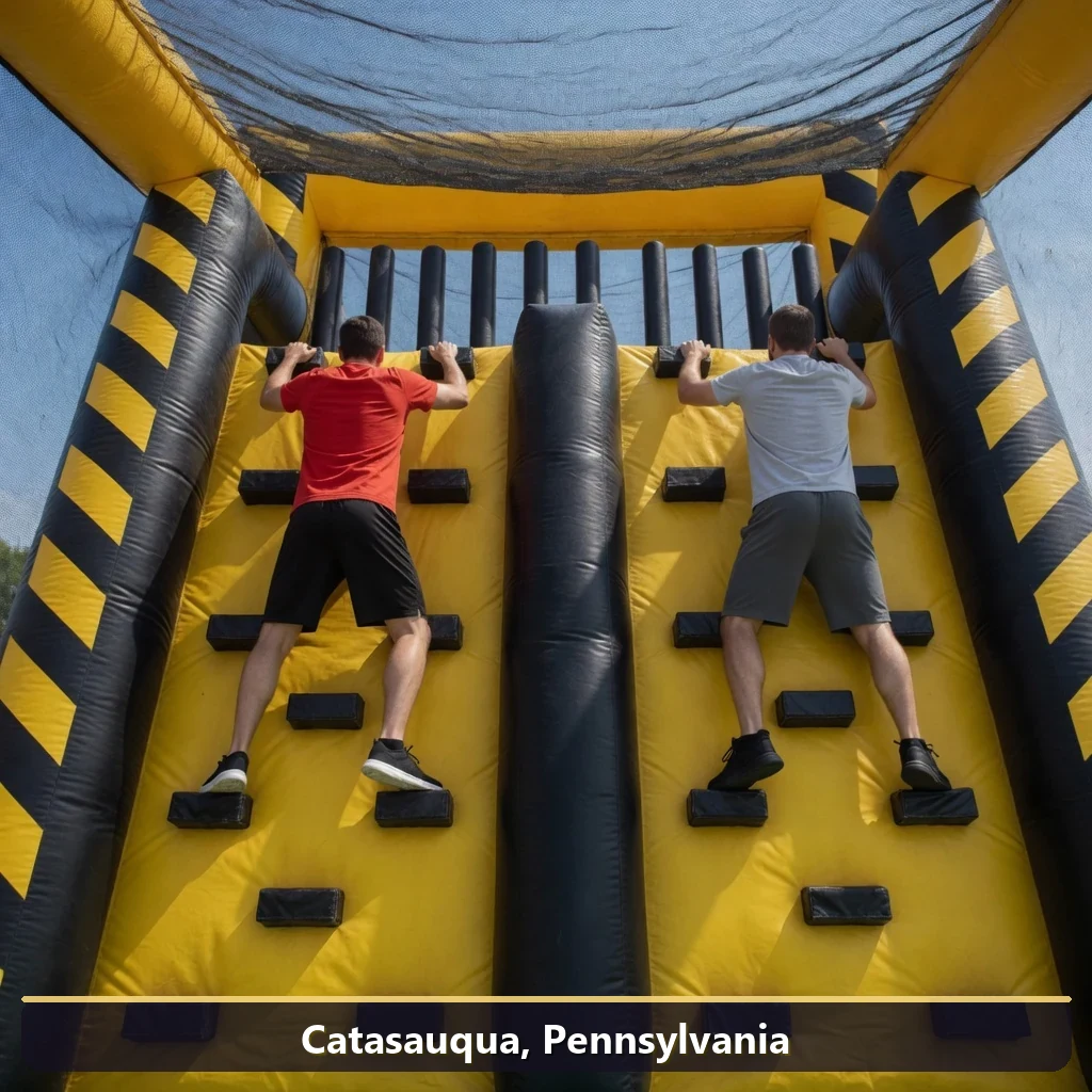 Inflatable obstacle course rental for events in Catasauqua, Pennsylvania