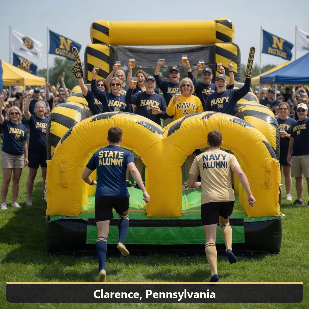 Inflatable obstacle course rental for events in Clarence, Pennsylvania