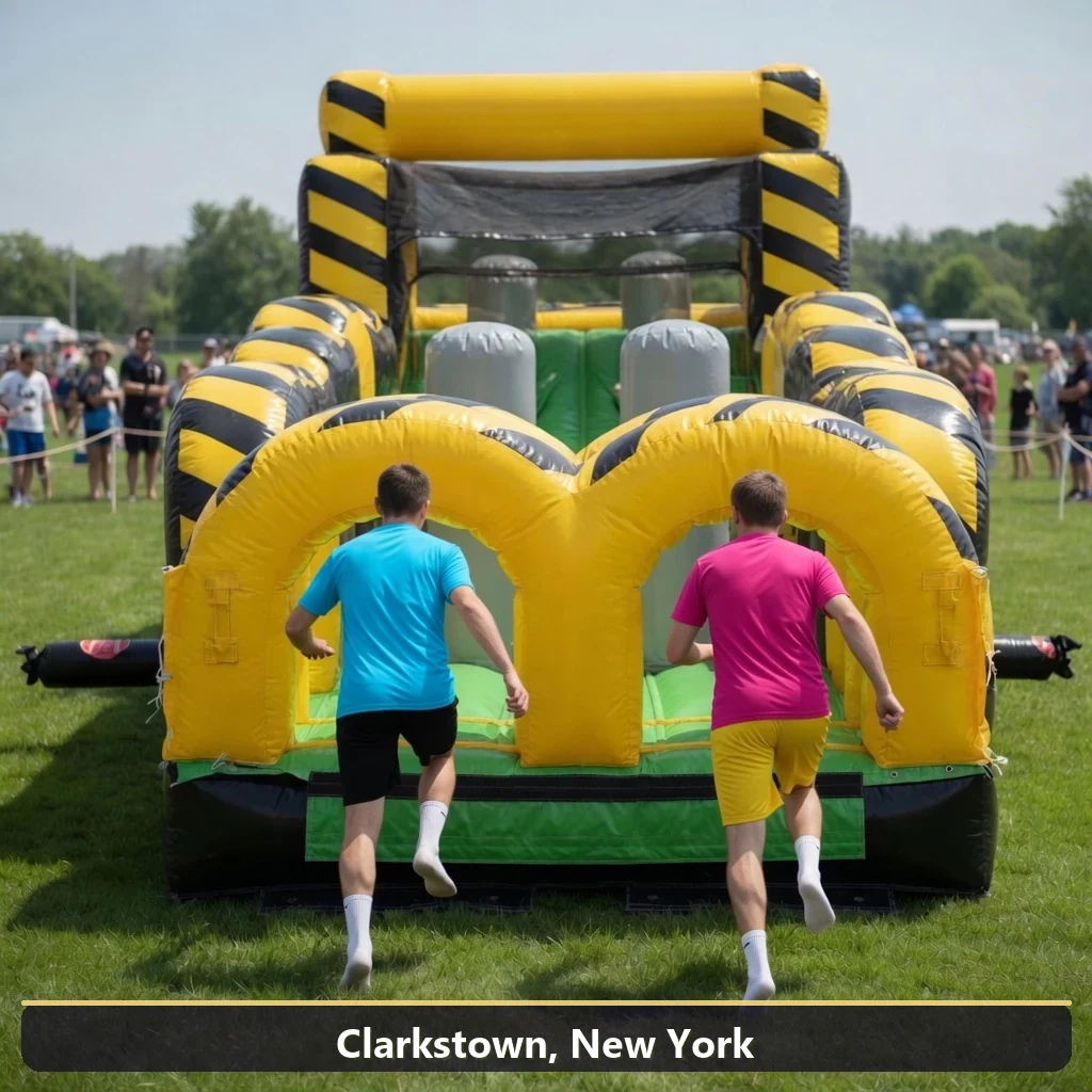 Inflatable obstacle course rental for events in Clarkstown, New York