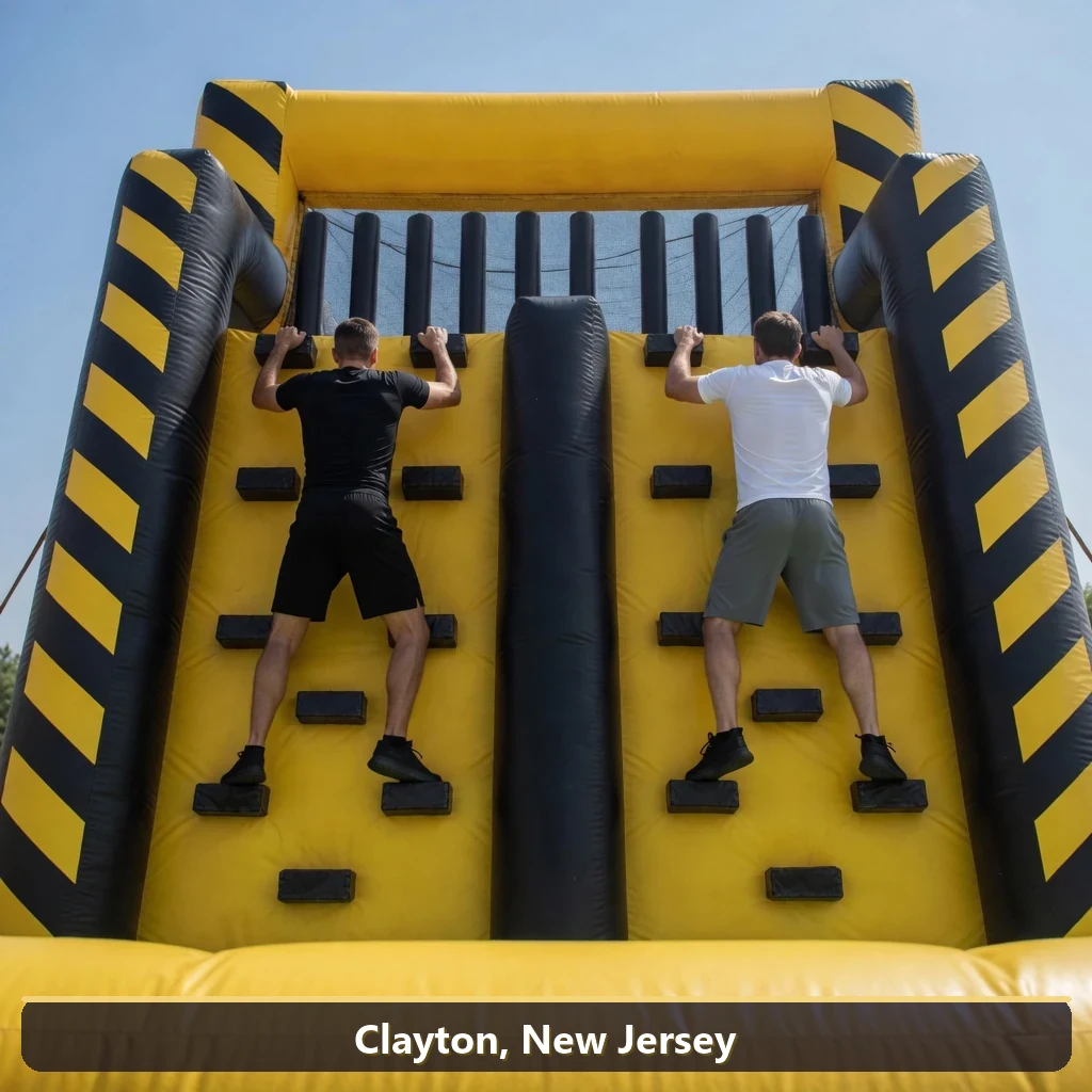 Inflatable obstacle course rental for events in Clayton, New Jersey