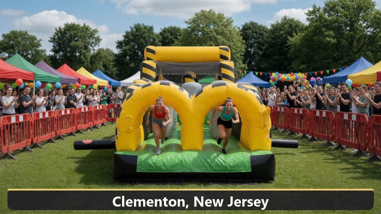 Inflatable obstacle course rental for events in Clementon, New Jersey