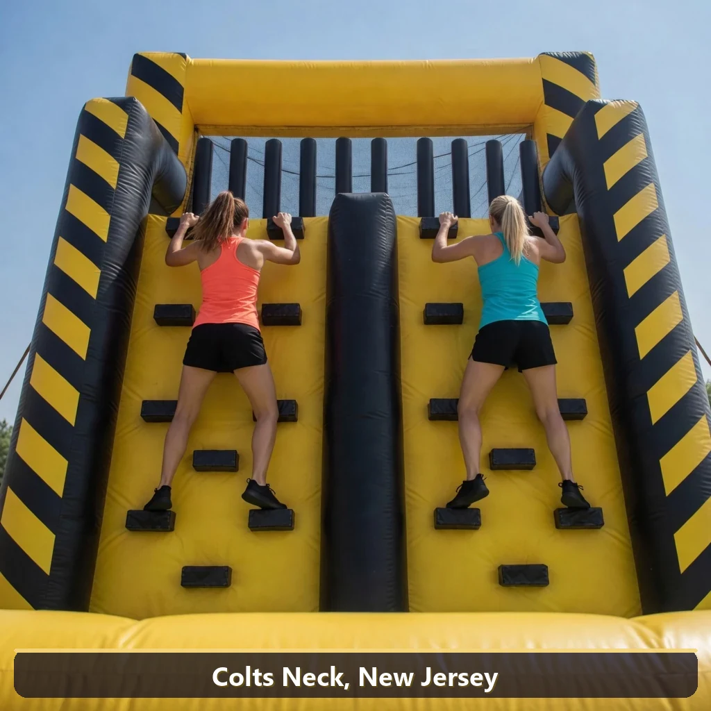Inflatable obstacle course rental for events in Colts Neck, New Jersey