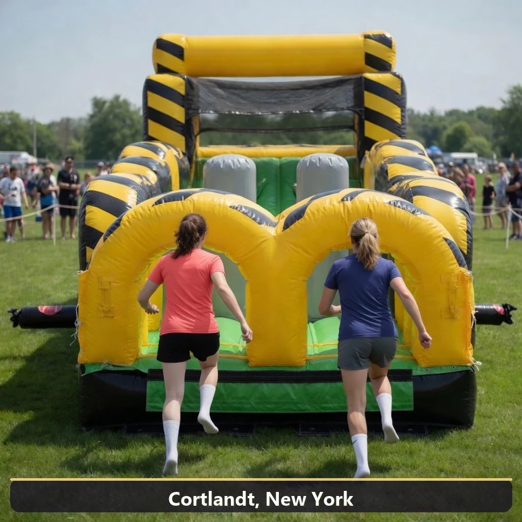 Inflatable obstacle course rental for events in Cortlandt, New York