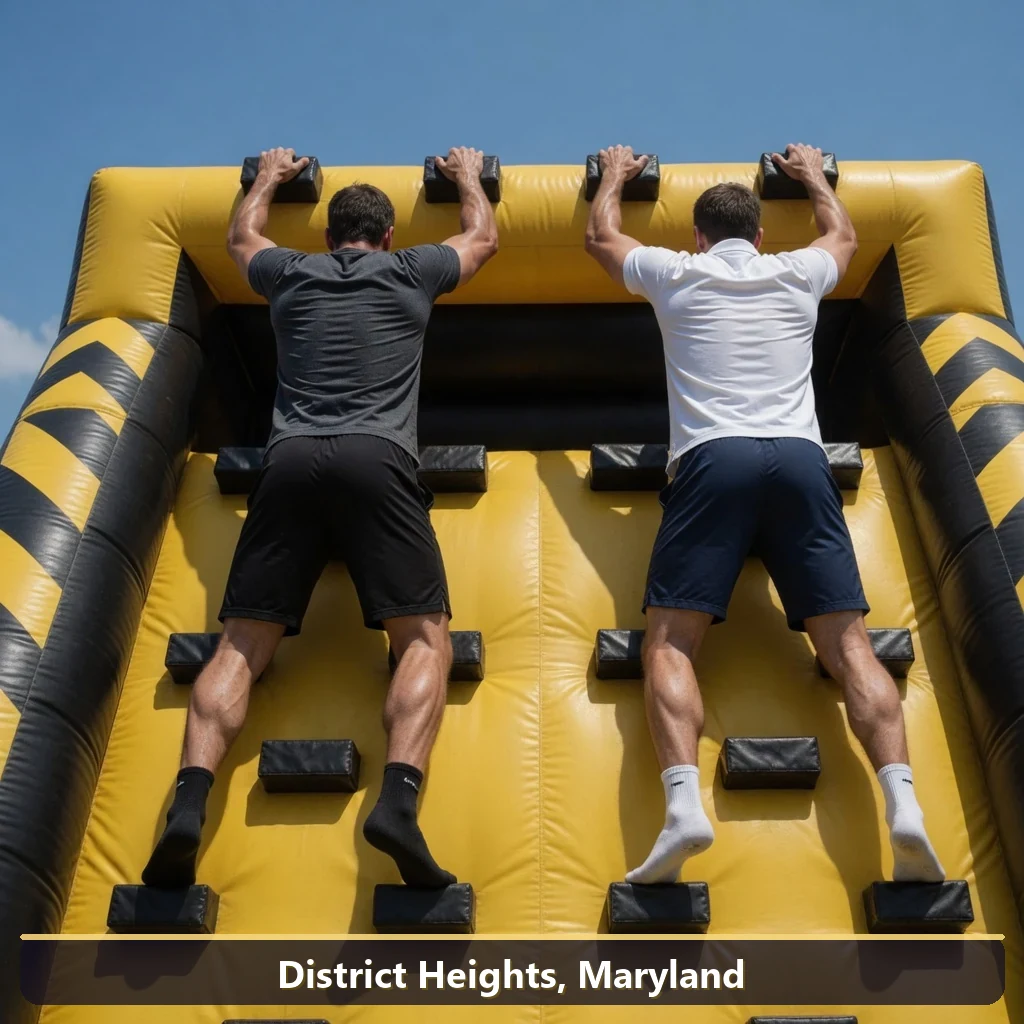 Inflatable obstacle course rental for events in District Heights, Maryland
