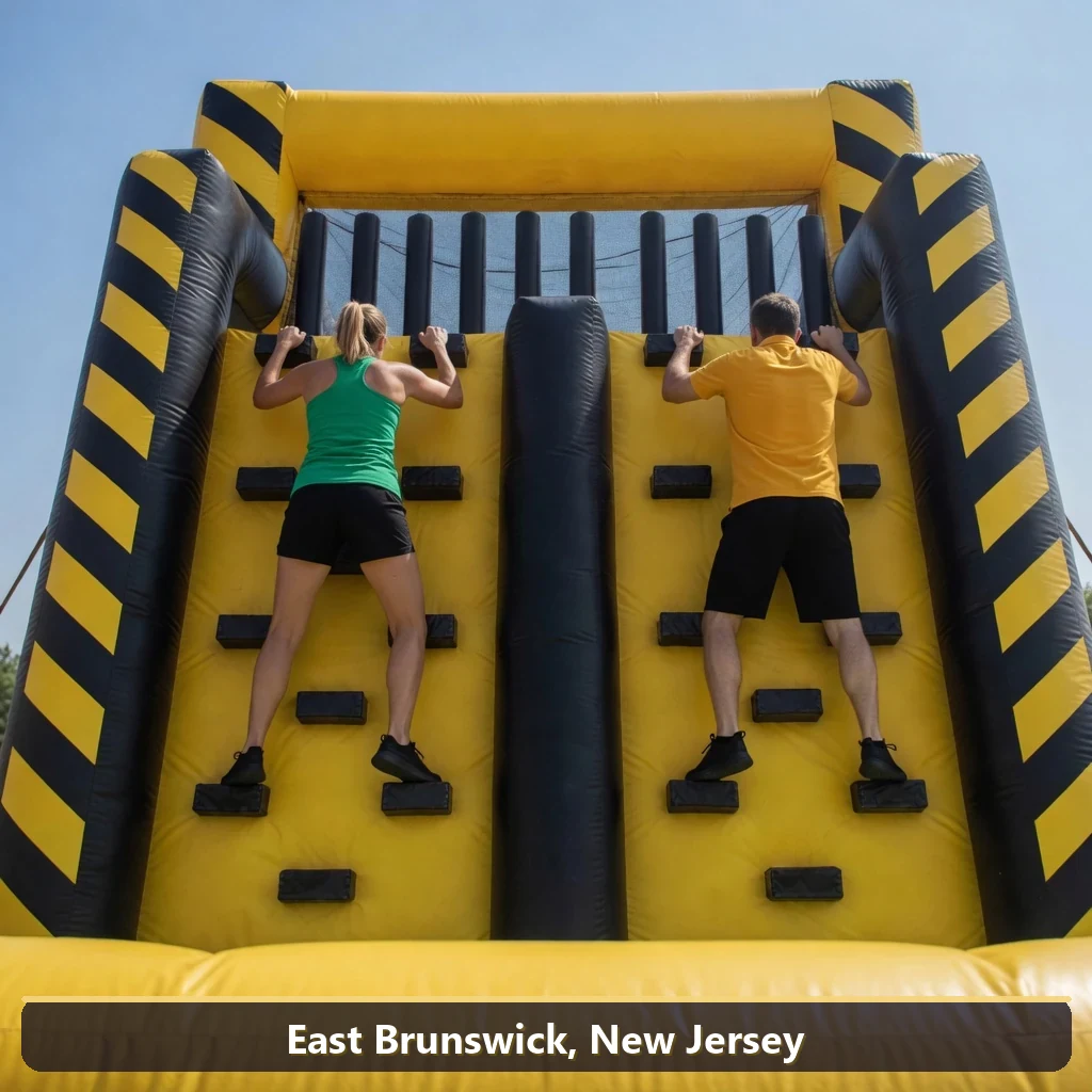 Inflatable obstacle course rental for events in East Brunswick, New Jersey