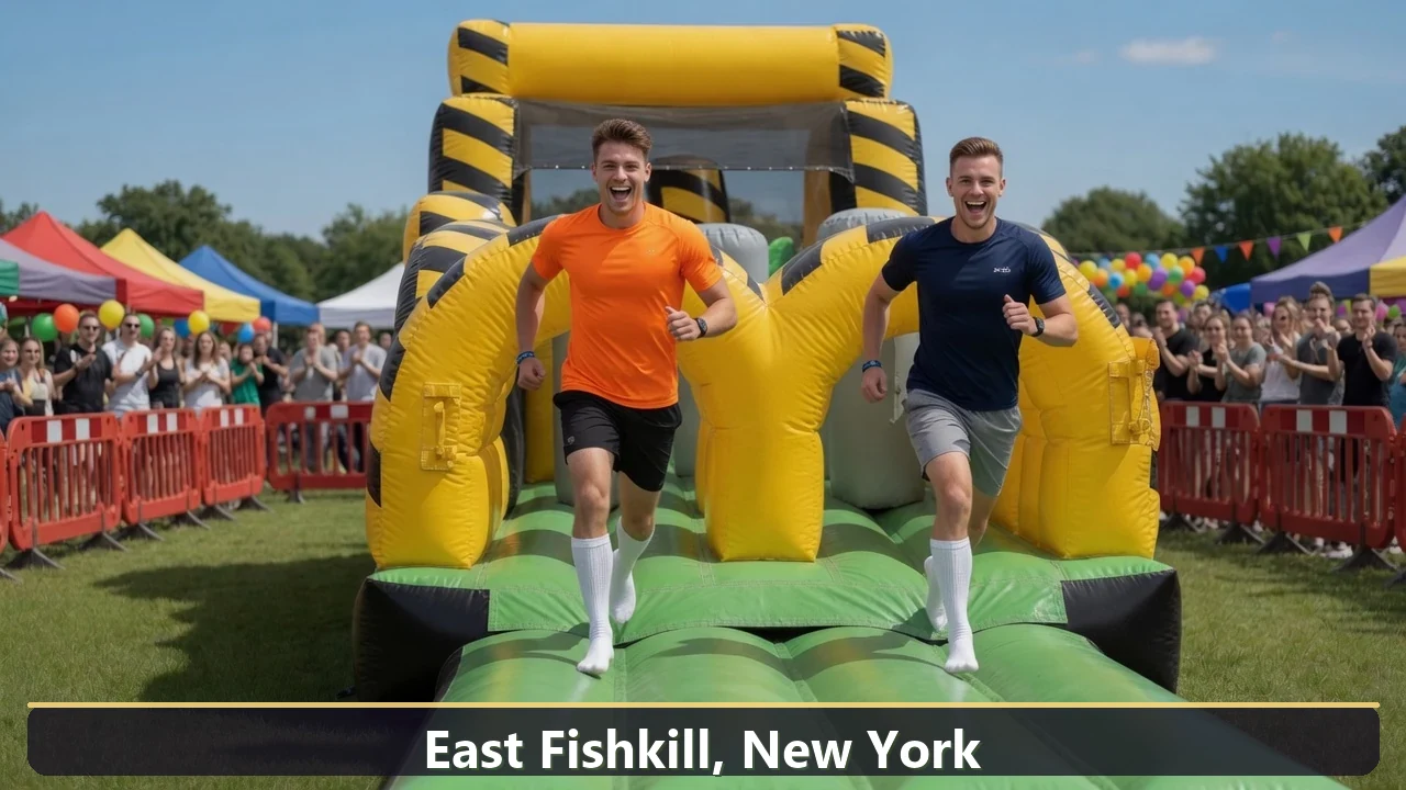 Inflatable obstacle course rental for events in East Fishkill, New York