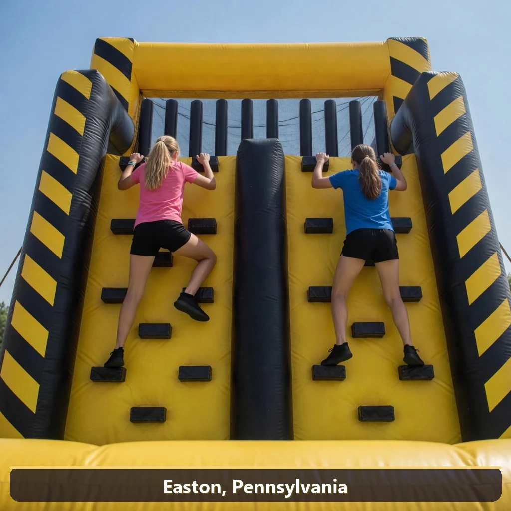 Inflatable obstacle course rental for events in Easton, Pennsylvania