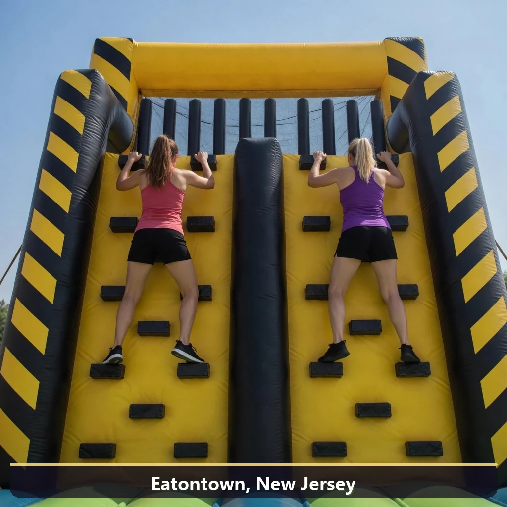 Inflatable obstacle course rental for events in Eatontown, New Jersey