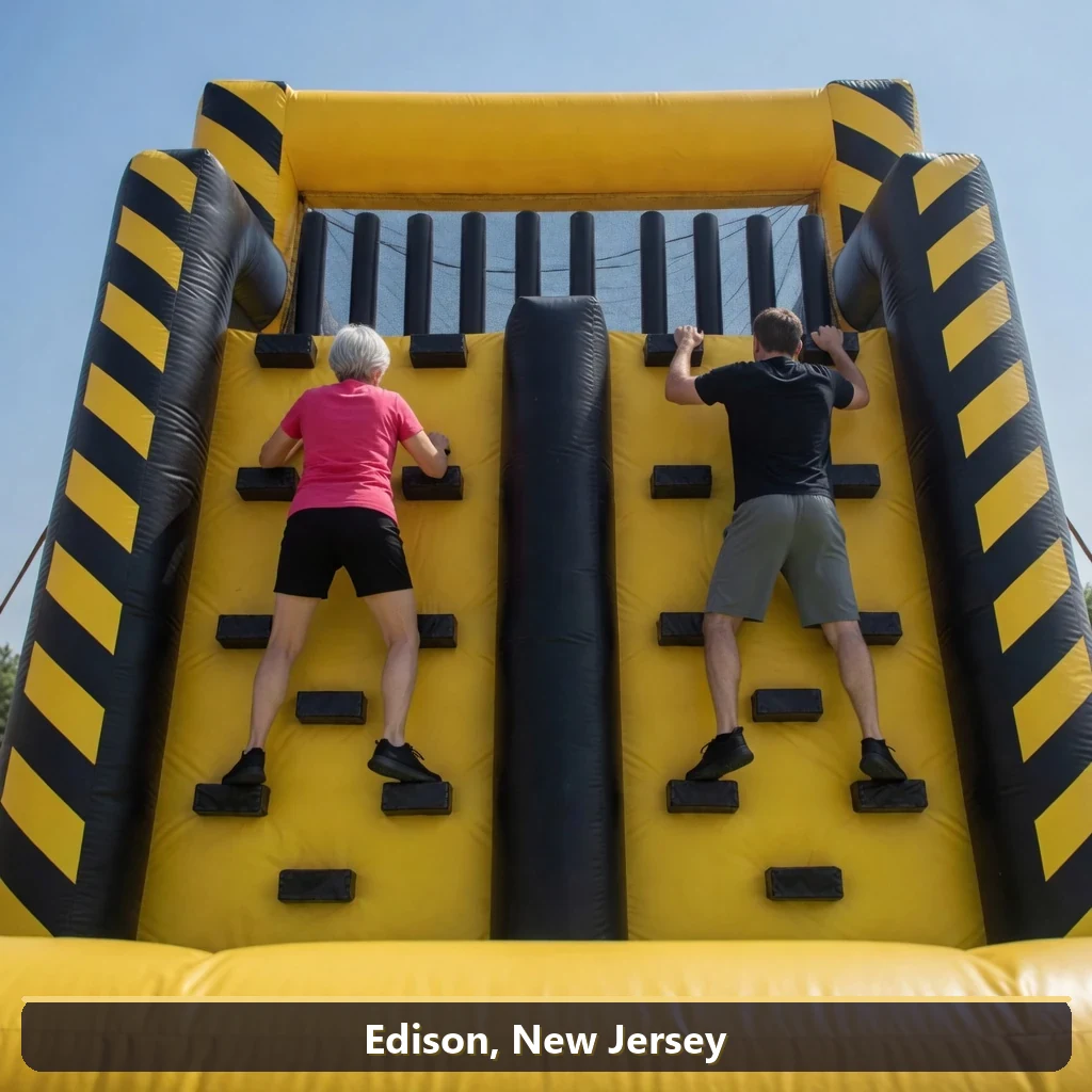 Inflatable obstacle course rental for events in Edison, New Jersey