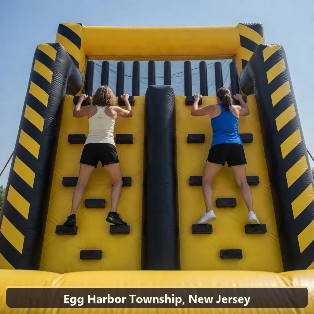 Inflatable obstacle course rental for events in Egg Harbor Township, New Jersey