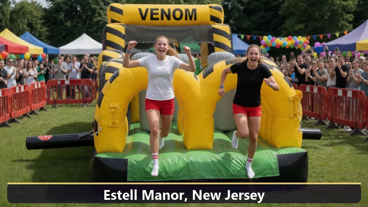 Inflatable obstacle course rental for events in Estell Manor, New Jersey