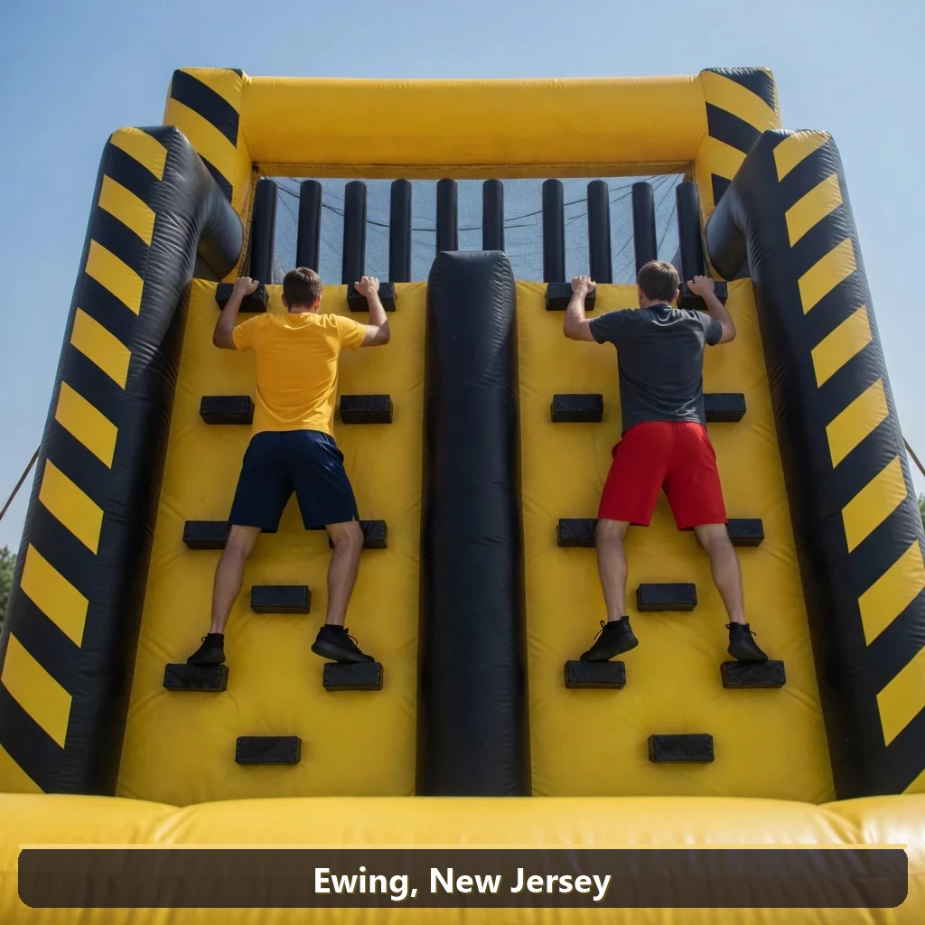 Inflatable obstacle course rental for events in Ewing, New Jersey
