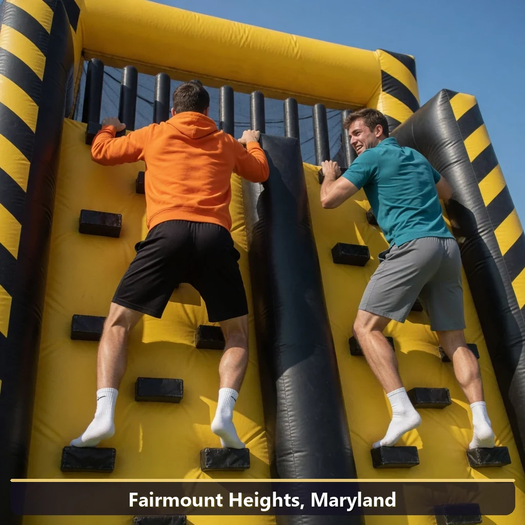 Inflatable obstacle course rental for events in Fairmount Heights, Maryland