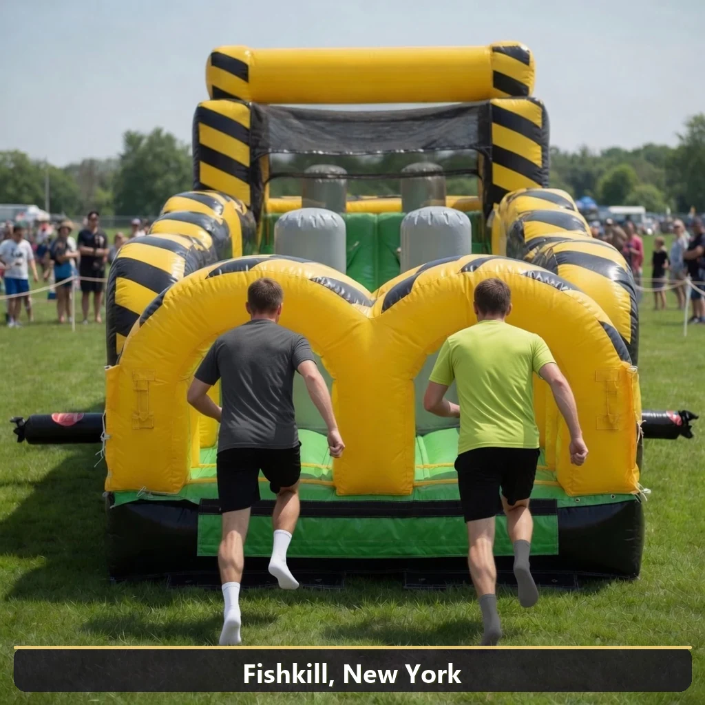 Inflatable obstacle course rental for events in Fishkill, New York
