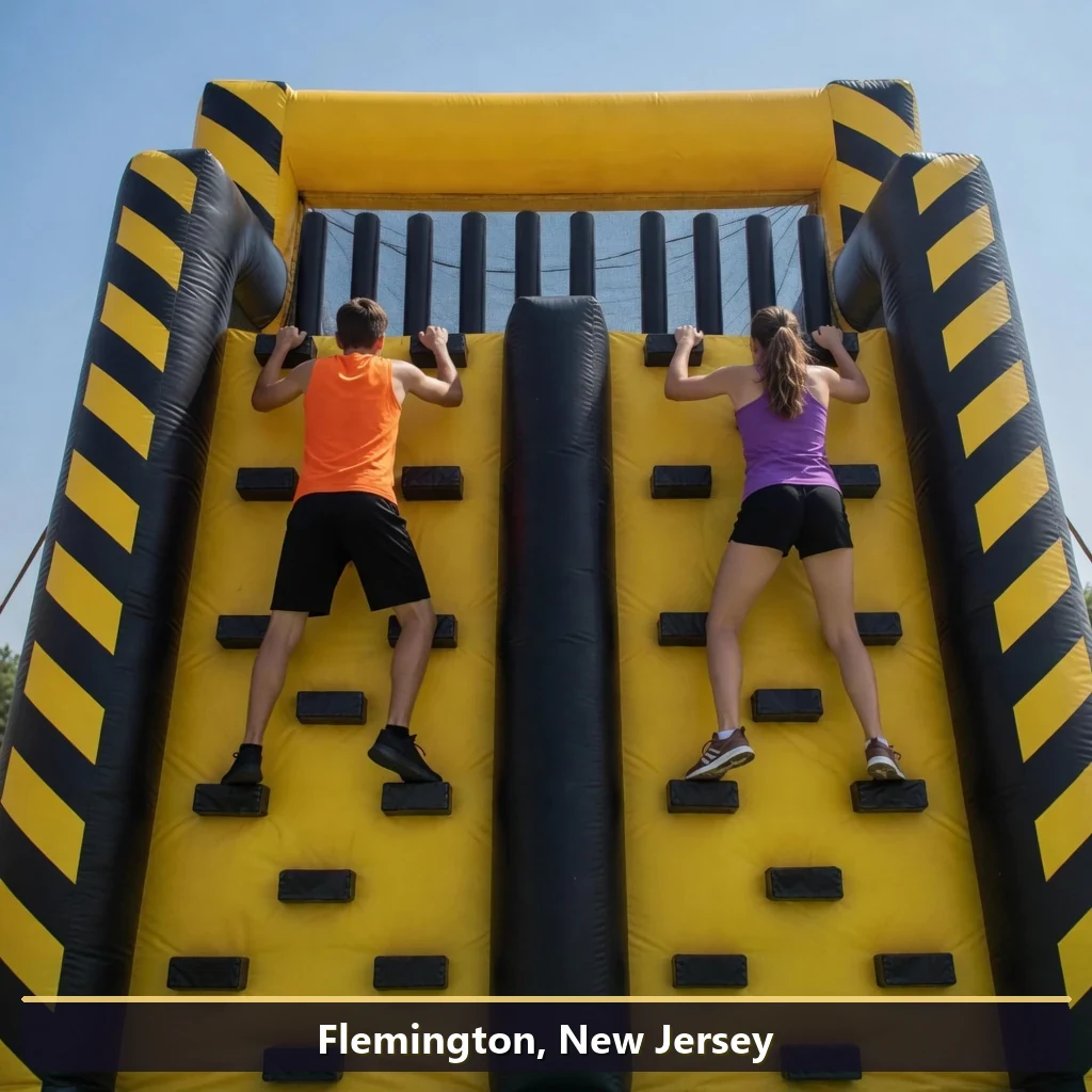 Inflatable obstacle course rental for events in Flemington, New Jersey