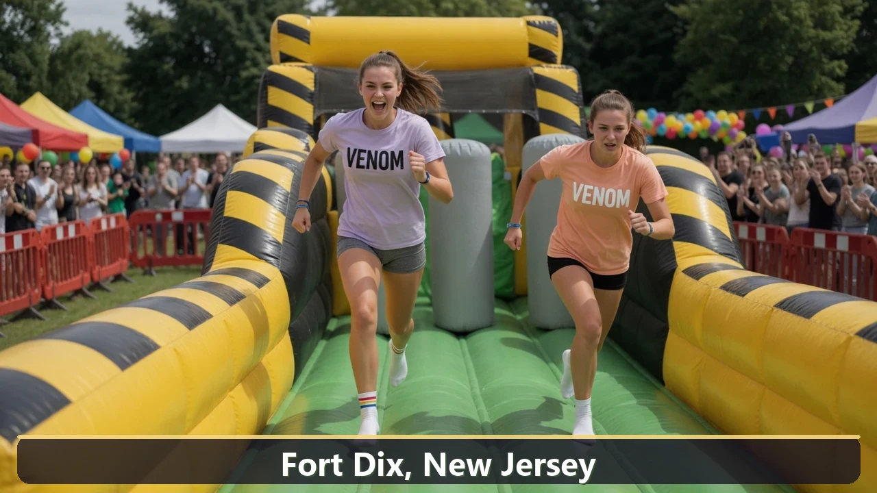 Inflatable obstacle course rental for events in Fort Dix, New Jersey