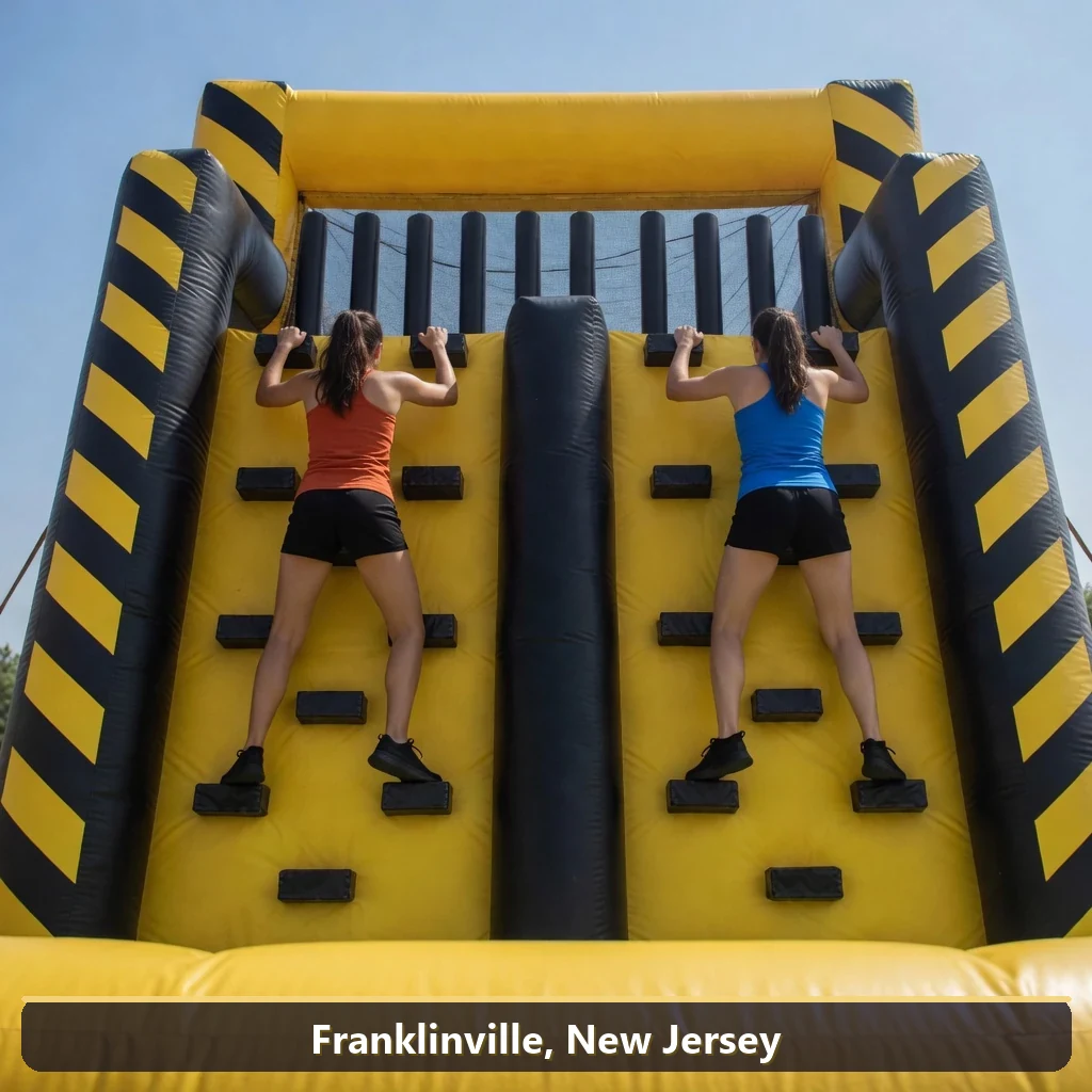 Inflatable obstacle course rental for events in Franklinville, New Jersey
