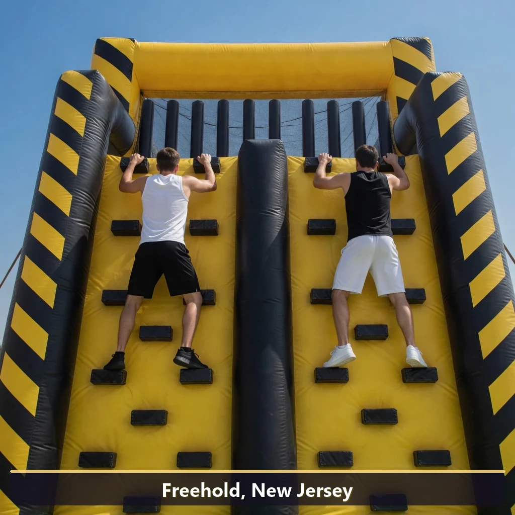 Inflatable obstacle course rental for events in Freehold, New Jersey
