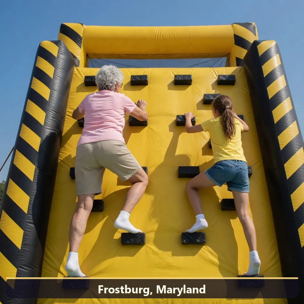 Inflatable obstacle course rental for events in Frostburg, Maryland