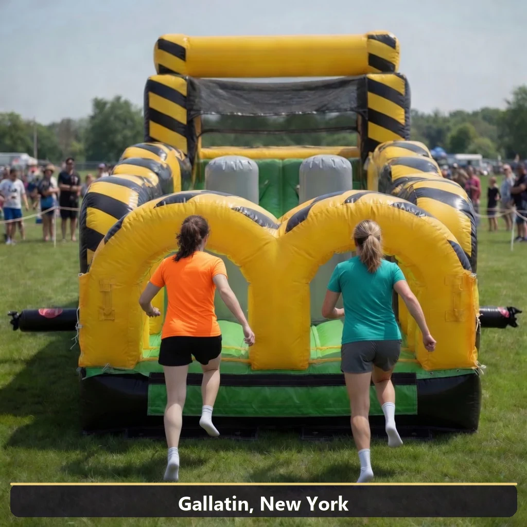 Inflatable obstacle course rental for events in Gallatin, New York