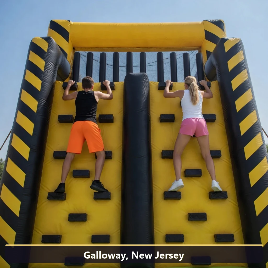 Inflatable obstacle course rental for events in Galloway, New Jersey