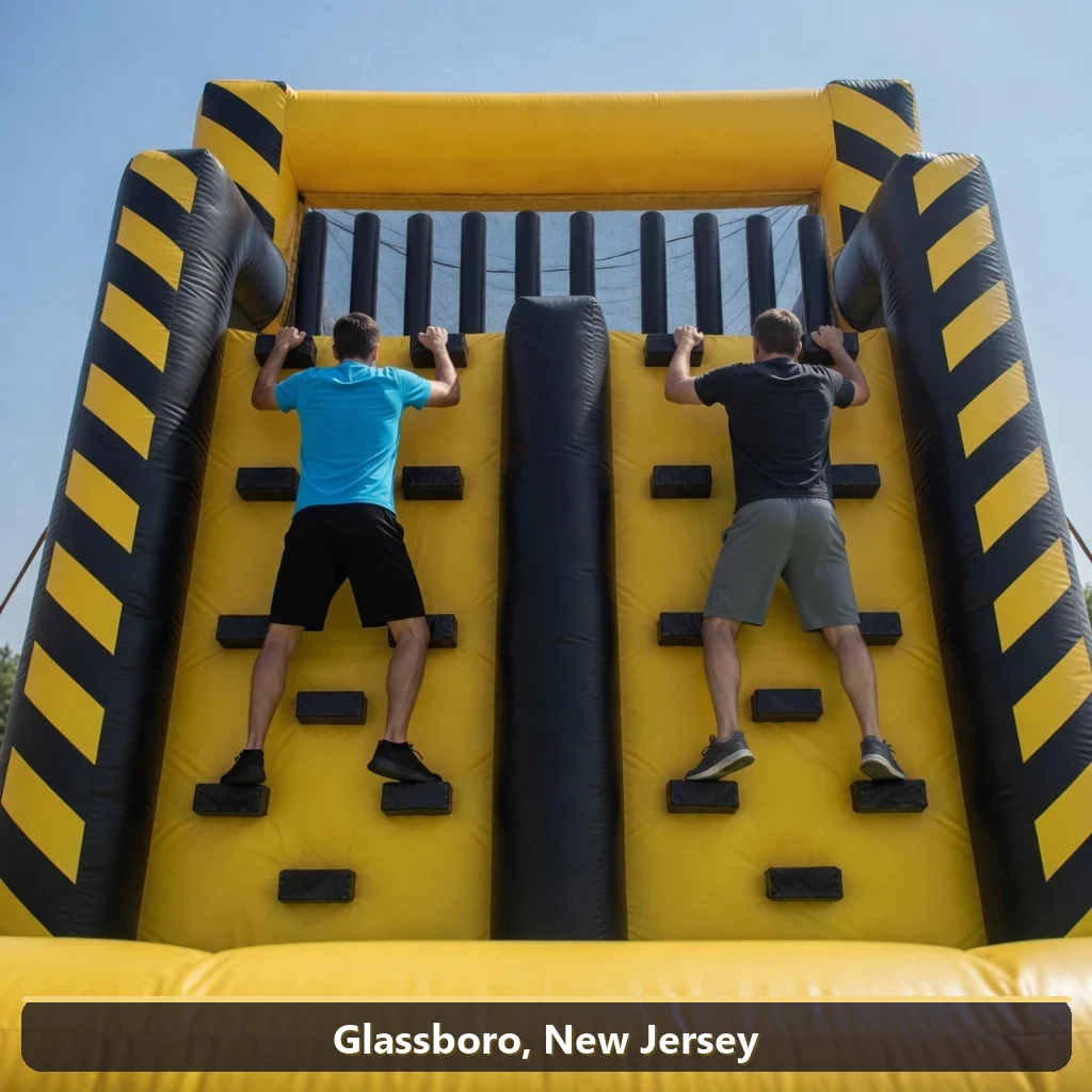 Inflatable obstacle course rental for events in Glassboro, New Jersey