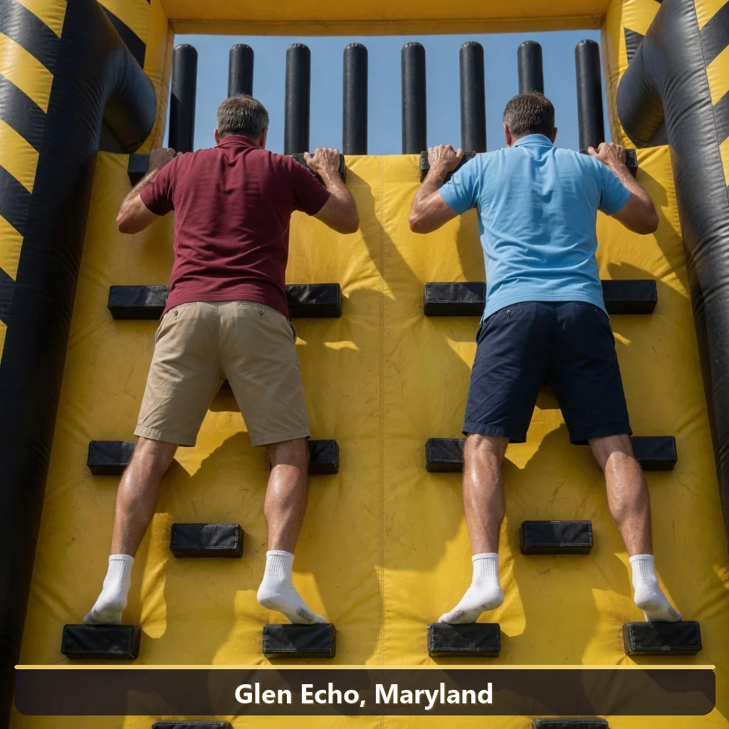 Inflatable obstacle course rental for events in Glen Echo, Maryland
