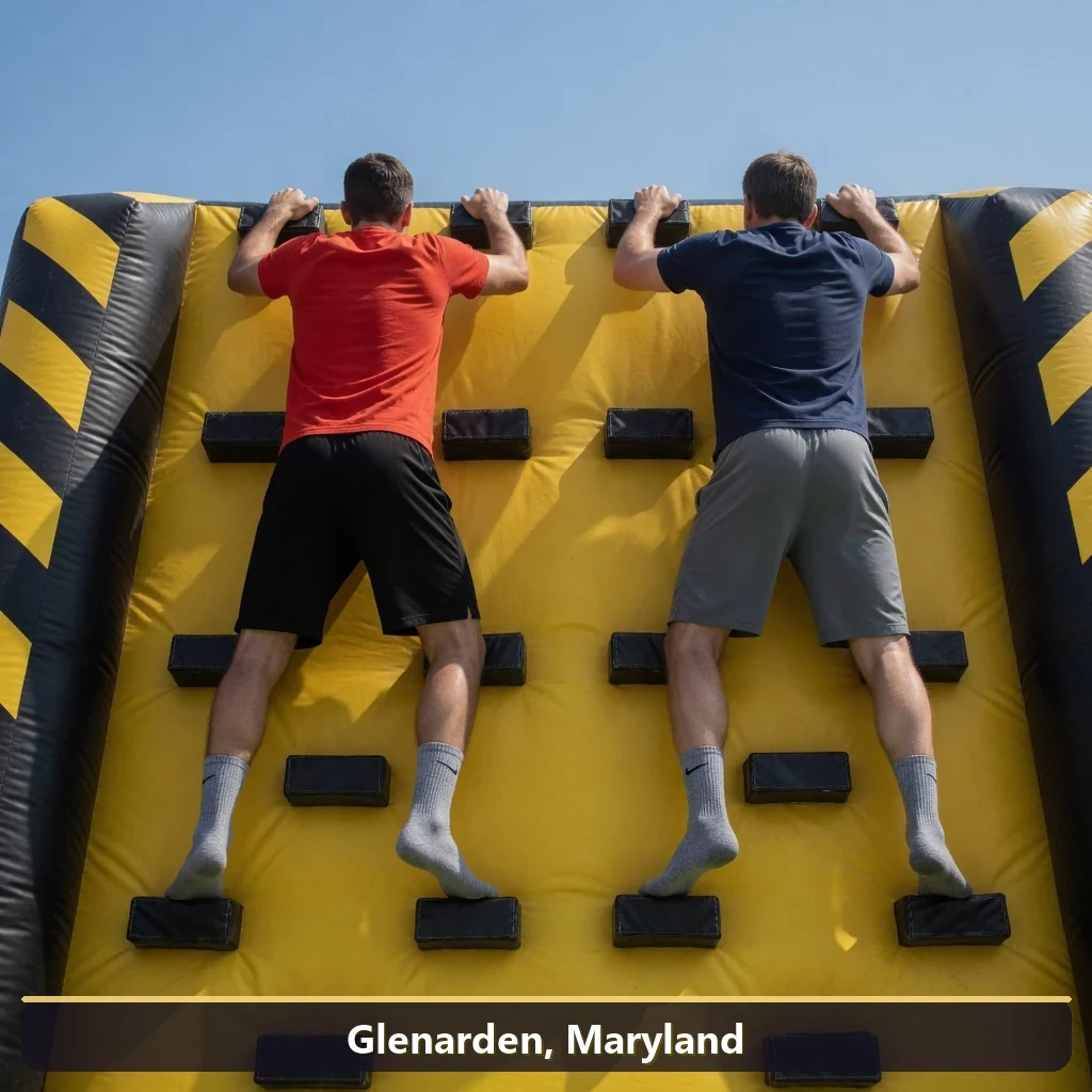 Inflatable obstacle course rental for events in Glenarden, Maryland
