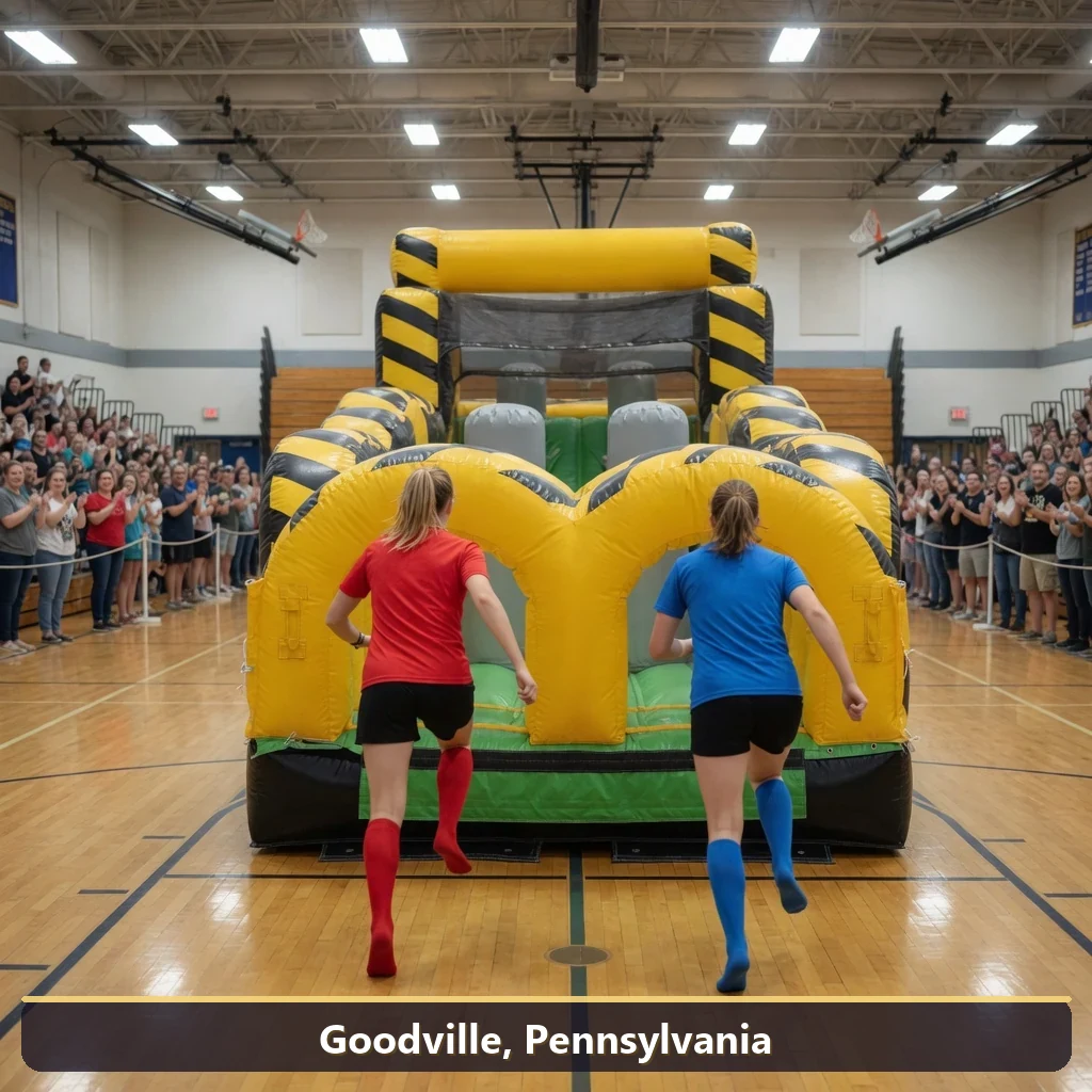 Inflatable obstacle course rental for events in Goodville, Pennsylvania