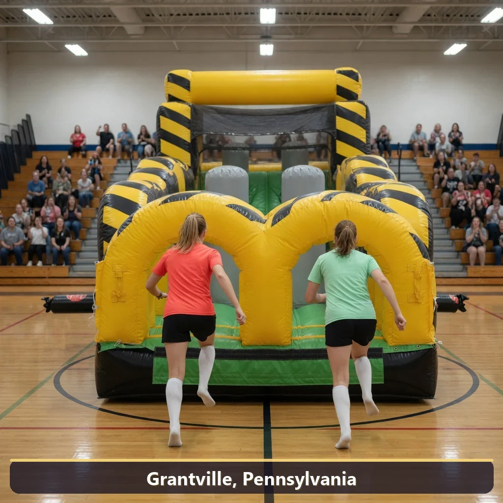 Inflatable obstacle course rental for events in Grantville, Pennsylvania